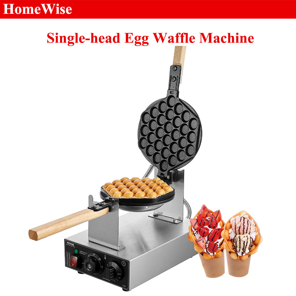 Egg Waffle Pan - HomeWise Ticari Yumurta Kabarcık Waffle Makinesi