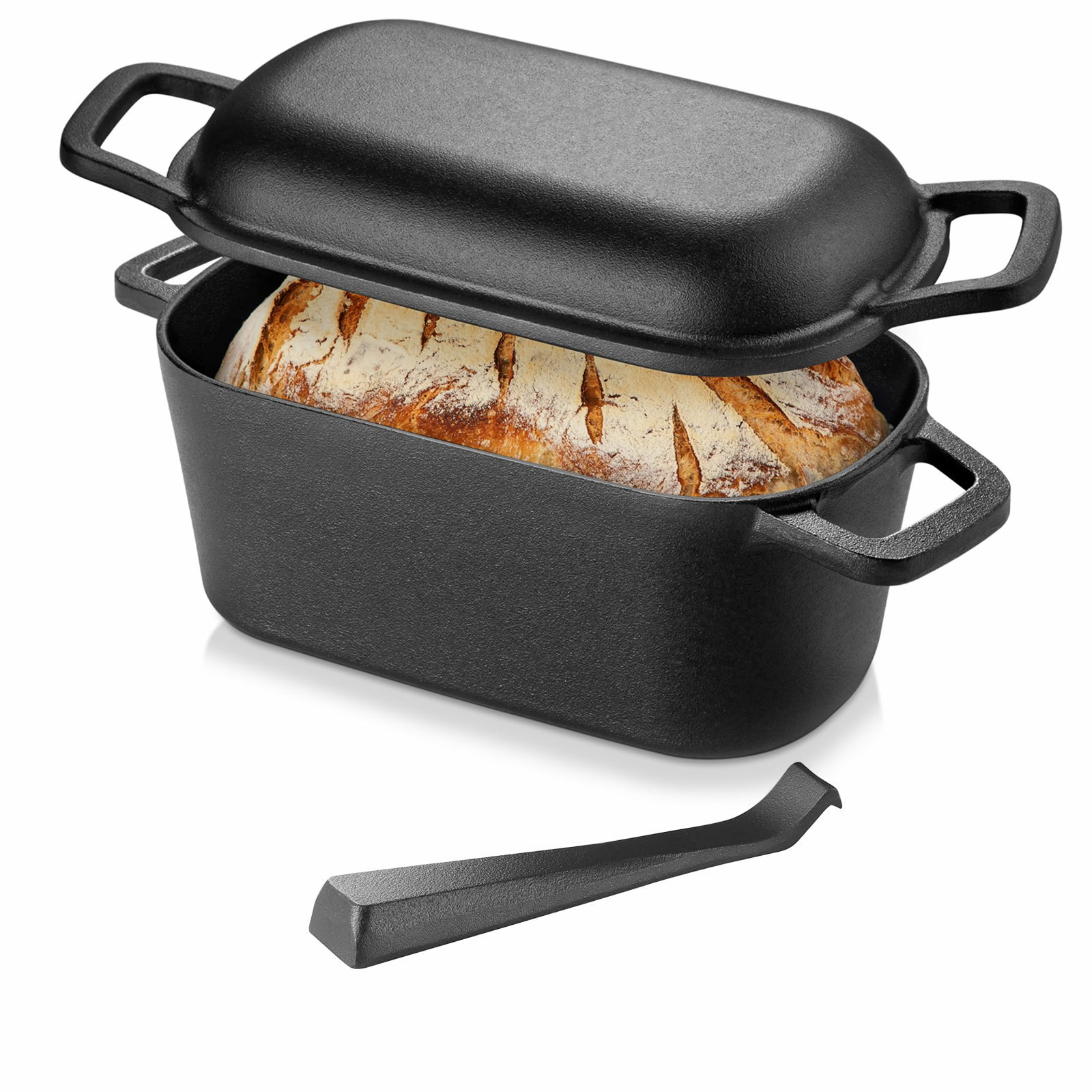 Cast Iron Corn - Ekmek Pişirme İçin Dökme Demir Oval