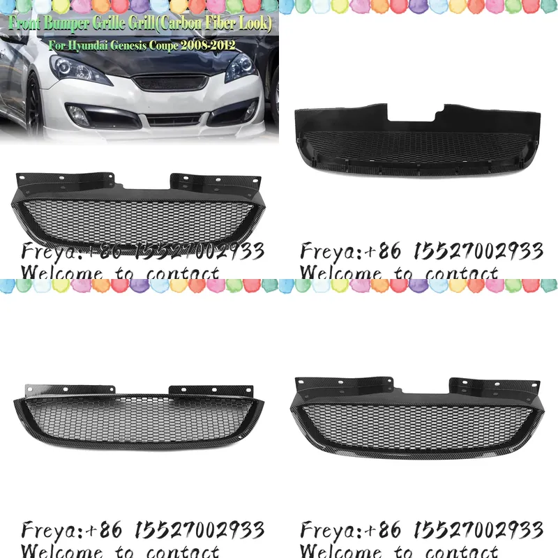 Crepe Pan Carbon - Genesis Coupe 2008-12 için Ön Izgara,