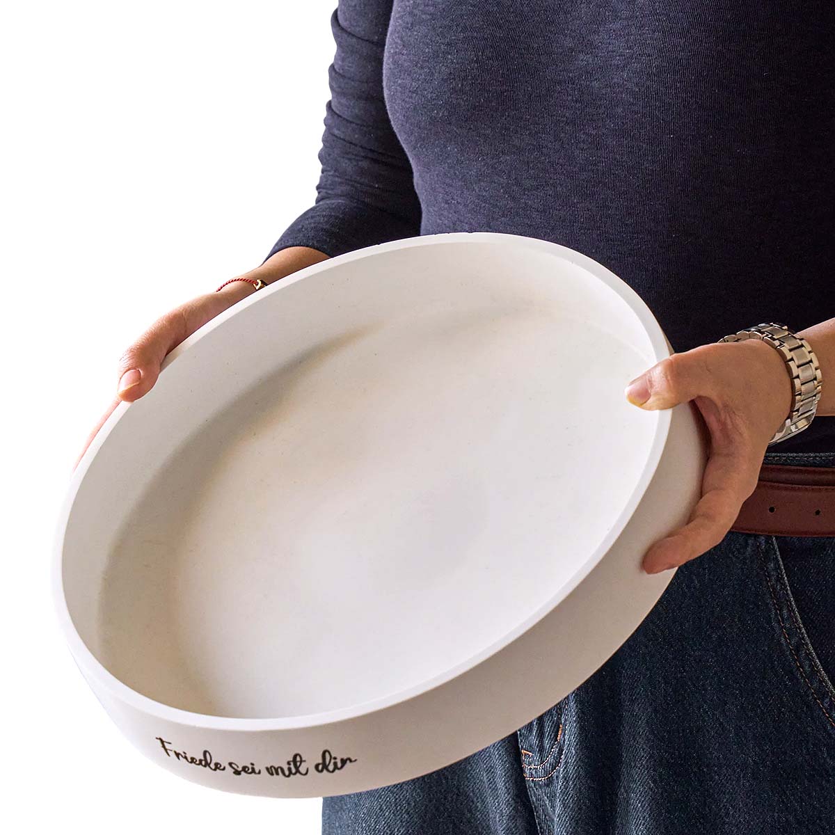 Potsticker Mold - Beton Yuvarlak Mum Kasesi Silikon Kalıp