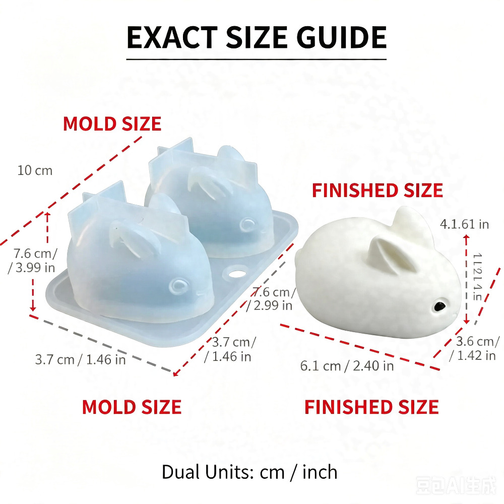 3D Mini Tavşan silikon kalıp G - Bunny Cake Mold incelemesi ve fiyatı