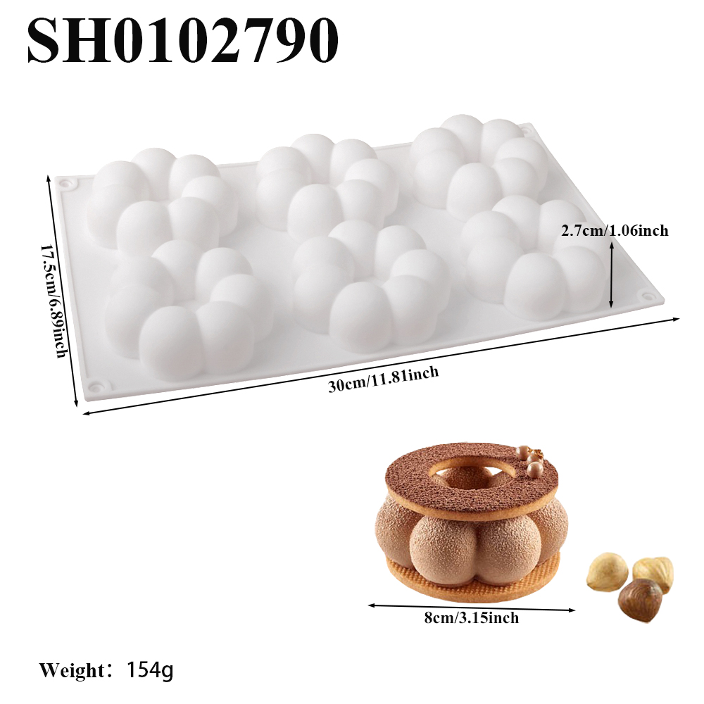 1 veya 6 Bölmeli Petal Şeklind - Donut Mold Silicone incelemesi ve fiyatı