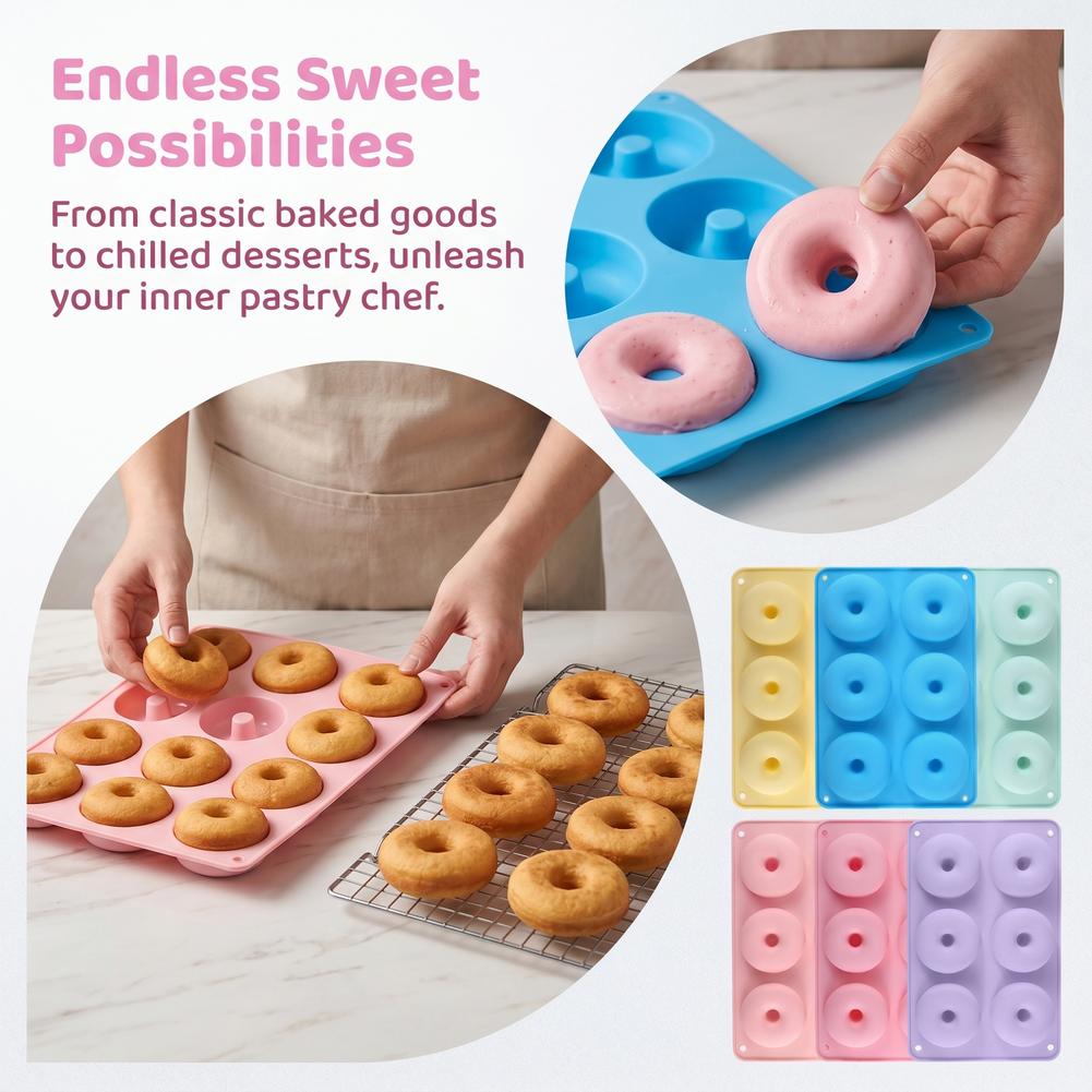 1 adet silikon çörek kalıp piş - Donut Mold Silicone incelemesi ve fiyatı
