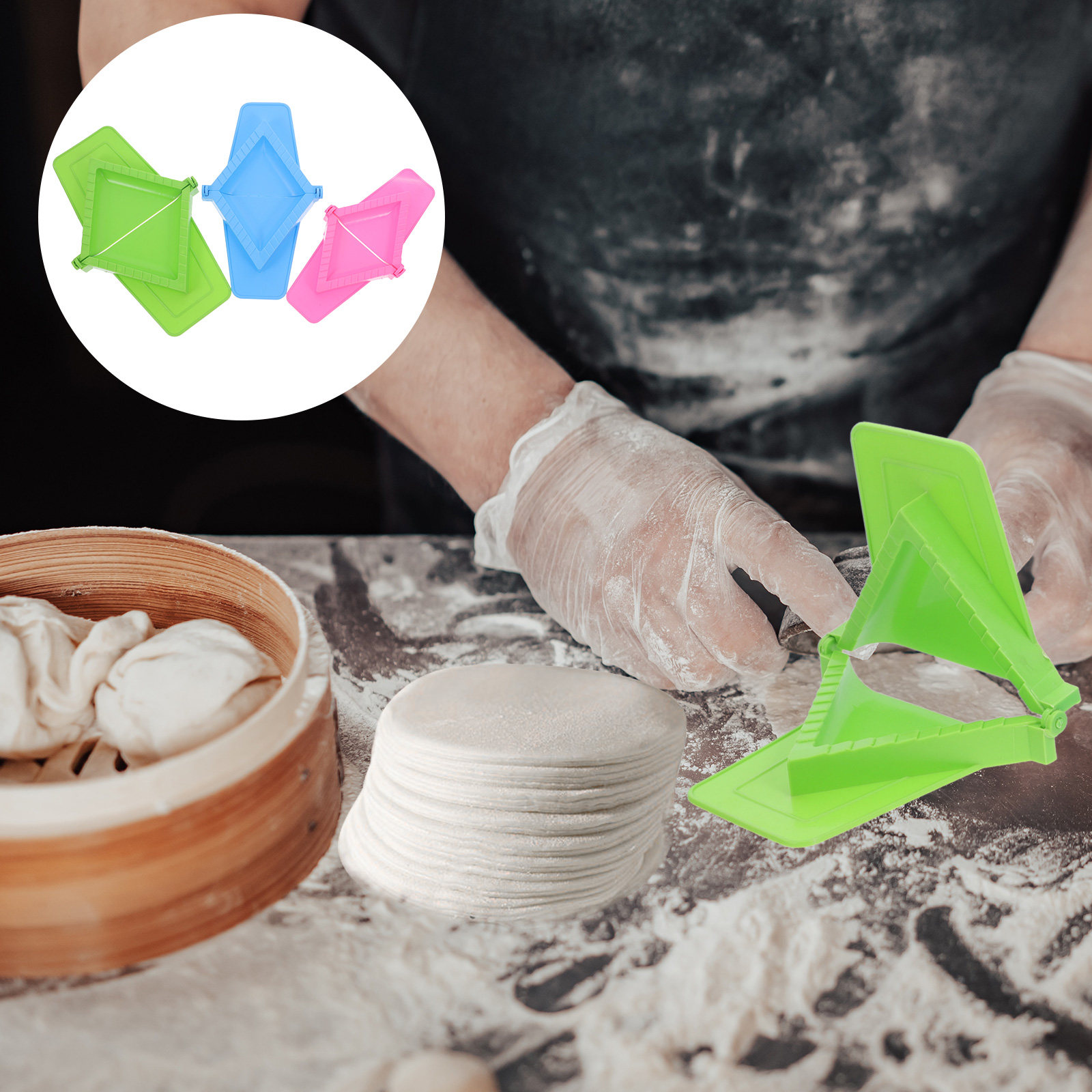 3 adet hamur tatlısı yapma mak - Potsticker Mold incelemesi ve fiyatı