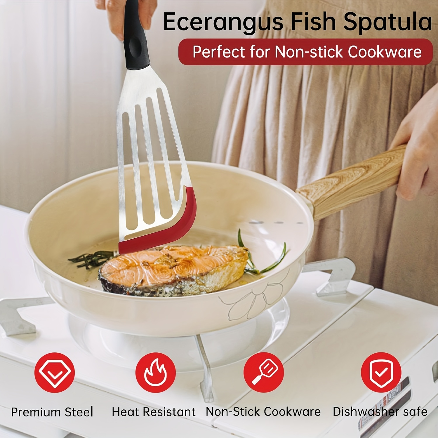 Paslanmaz çelik silikon spatul - Okonomiyaki Spatula incelemesi ve fiyatı
