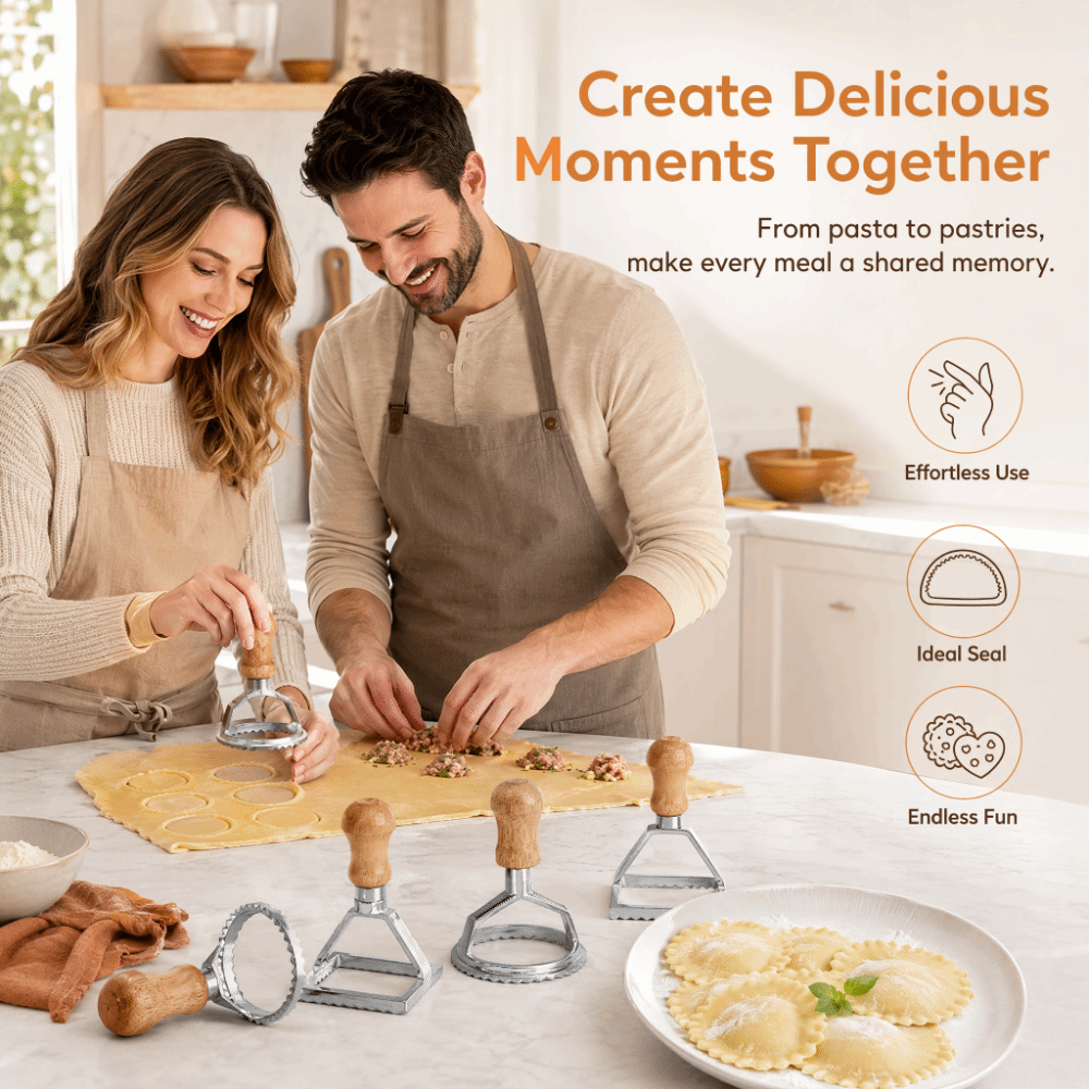7 Parçalı Bireysel Dik Ravioli - Dumpling Press Set incelemesi ve fiyatı